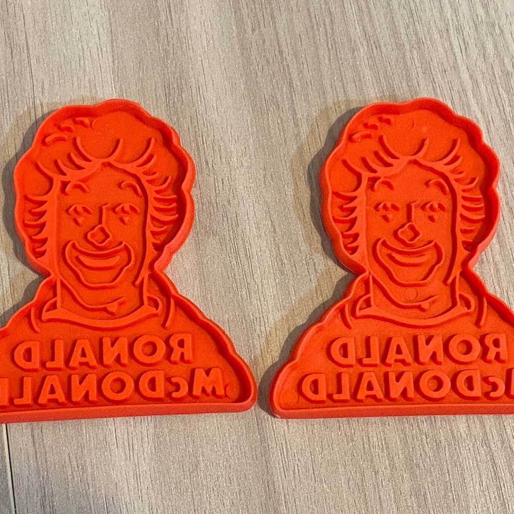 Ronald McDonald Cookie Cutter- set of two